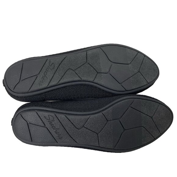 Skechers Love Spell Ballet Flat Shoes Women 8.5 Black Cleo Casual Dressy Slip On - Picture 7 of 14